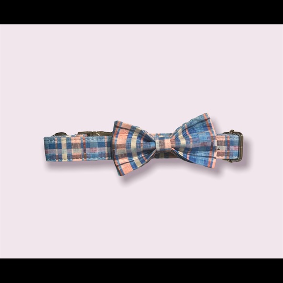 Cute Plaid Bow tie Dog Collar - Picture 2 of 3